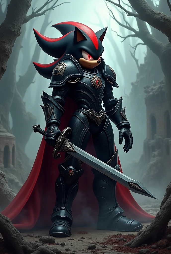 shadow the hedgehog knight