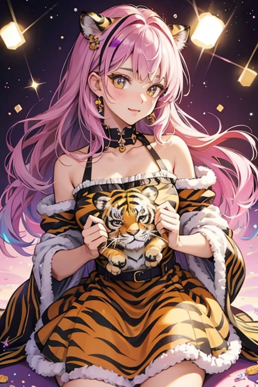 tiger girl; tiger print; sprinkles; SPARKLE; GLITTER; METALIC; HOLOGRAPHIC; JELLY; bubbles; fluffy