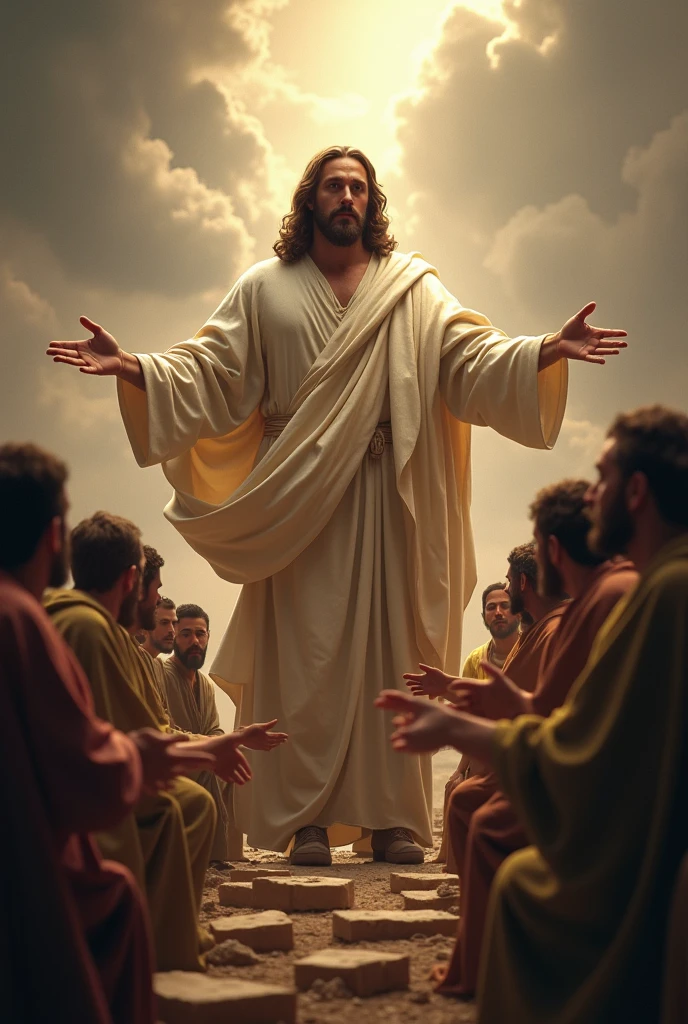 Jesus on the day of final judgment judging people