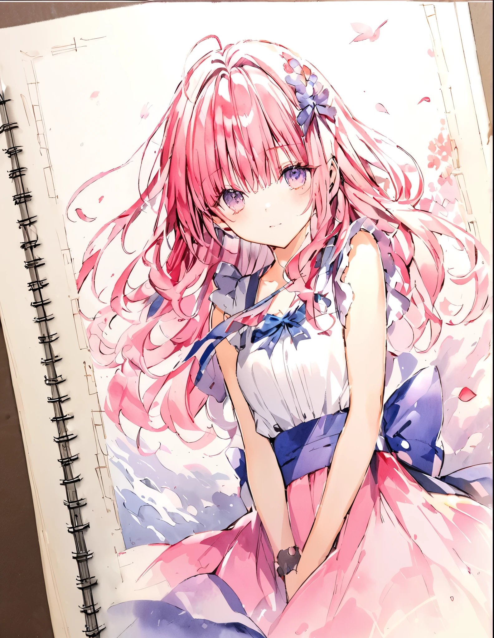 Official art using hand-drawn watercolor sketch technique