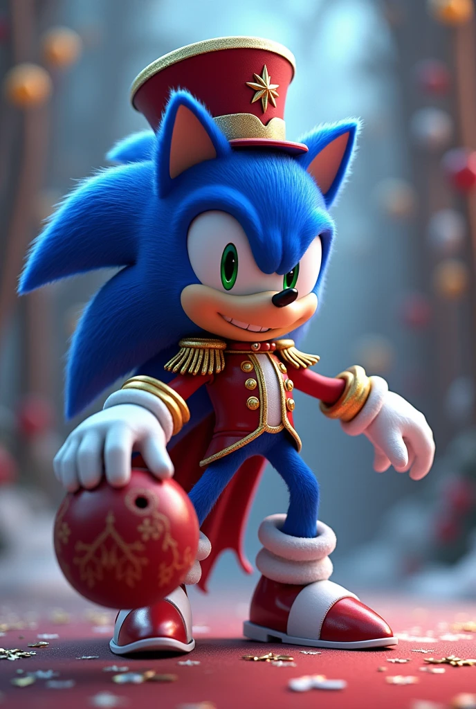 Nutcracker  sonic the hedgehog throwing bowling ball