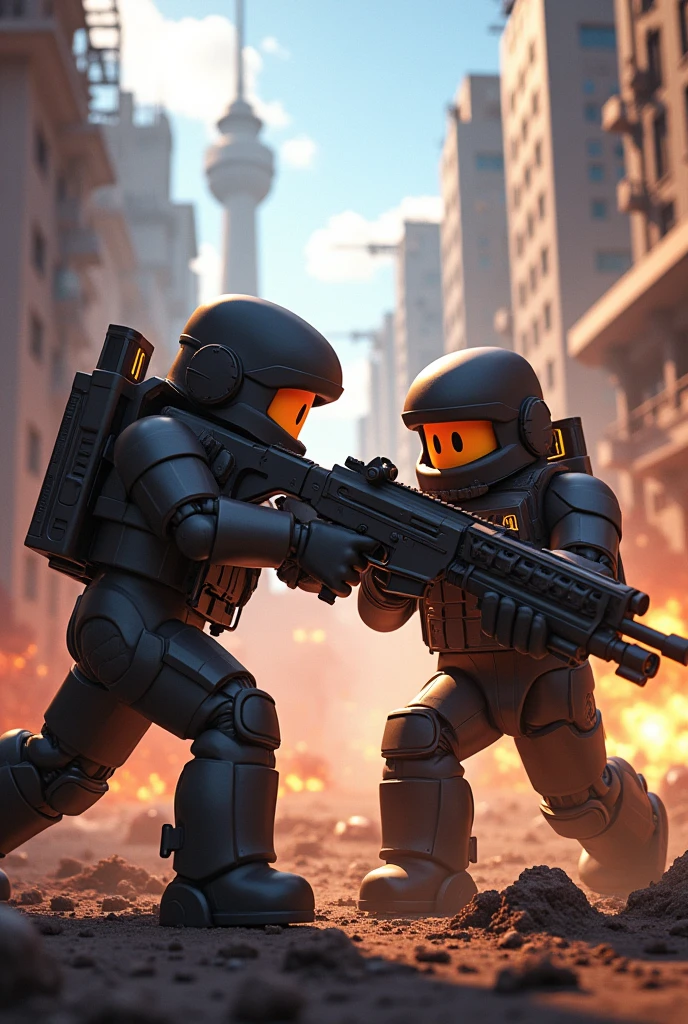 Pelea de armas en roblox animqdo