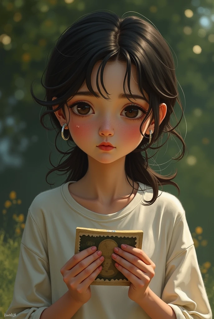 A girl whose father was never with her 

