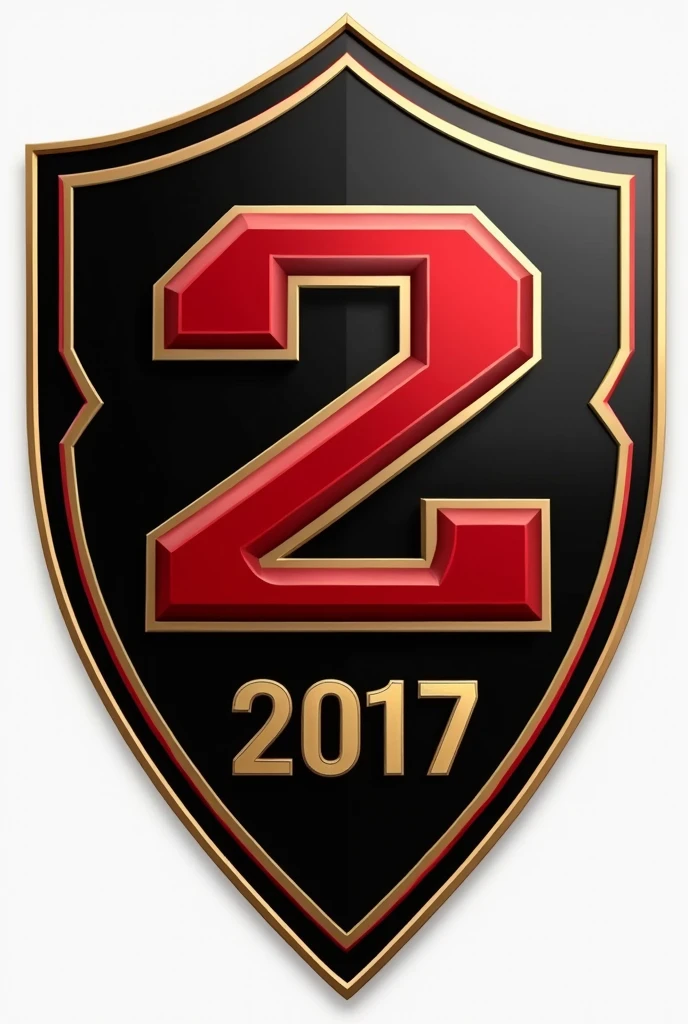make a football emblem with the colors 1st black 2nd red and 3rd simpler gold 