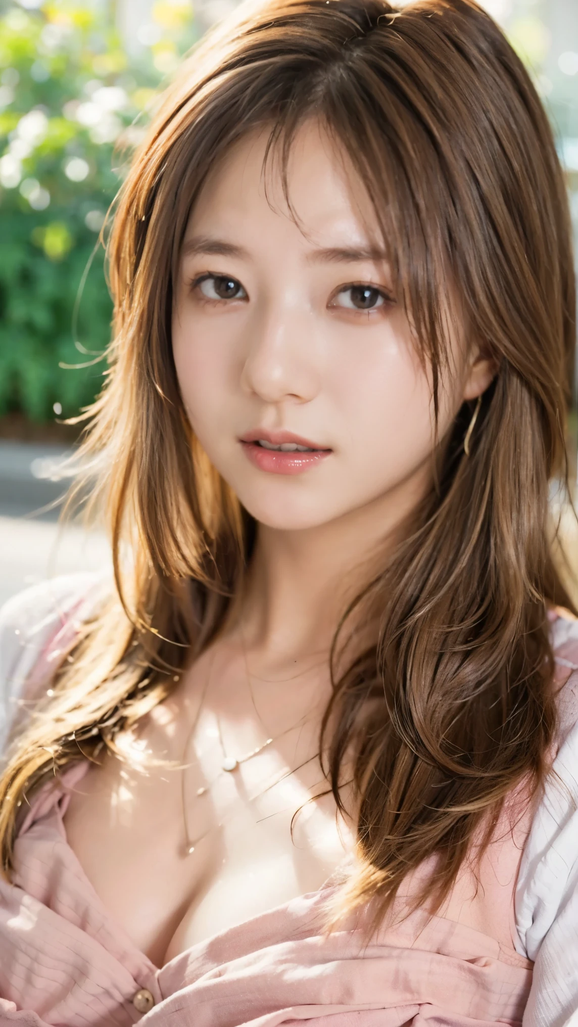 Blonde, Brown Hair, Everything modern:3.66, Cute Japanese Women Photos, smile, 20-year-old, Straight Hair:2.55, (photo Realistic:1.4), (hyper Realistic:1.4), (Realistic:1.3), (Smoother lighting:1.05), (Improving the quality of cinema lighting:0.9), 32K, 1 girl,20-year-oldの女の子, Realistic lighting, Backlight, The light shines on your face, Ray Tracing, (Bright light:1.2), (Improvement of quality:1.4), (Highest quality Realistic textured skin:1.4), fine grain, Detailed face,(smile:1.0), (Emphasis on face close-up:1.3), (Enhances the beauty of skin texture:1.1),((Extremely precise and accurate anatomy:1.0)), (Enhances the beauty of skin texture:1.1), Clean and glowing skin, mesh, thin:1.2, (Realistic:1.3), Realisticなライティング, (Smoother lighting:1.05), 32K, One Japanese woman, fine grain, Detailed face, (Film Grain:1.1),(Accentuates body lines:1.1), High resolution, Natural look, Kind eyes, Improves hair quality, Delicate light and shadow, Transparent muscles, Graceful pose, Beautiful Eyes, Sharp details, Soft light reflection, Beautiful contours, Delicate skin tone, Fine hair texture,Cute Japanese Women Photos,