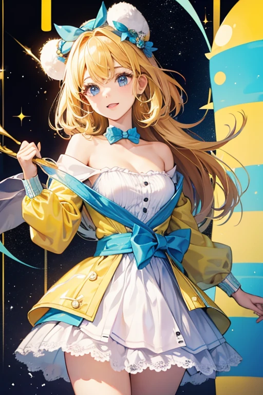 she is a Yellow girl jelly bee. SPARKLE; GLITTER;