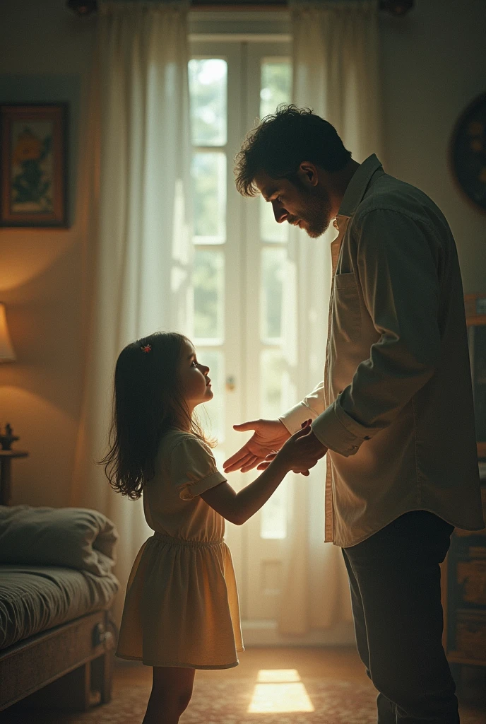 A girl and her invisible father