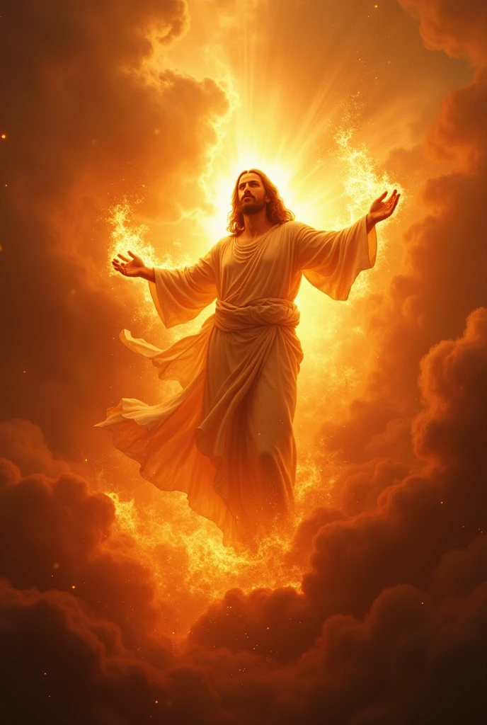Make Jesus Christ descend from heaven with fire