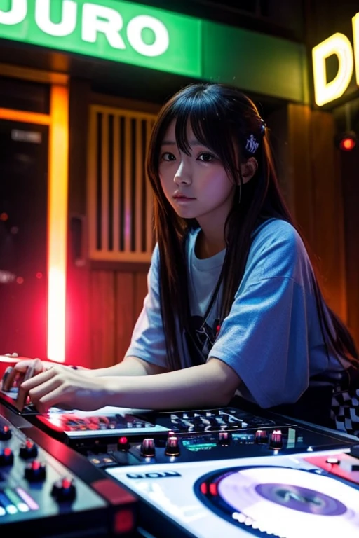 japanese girl,dj,club,Avert your gaze