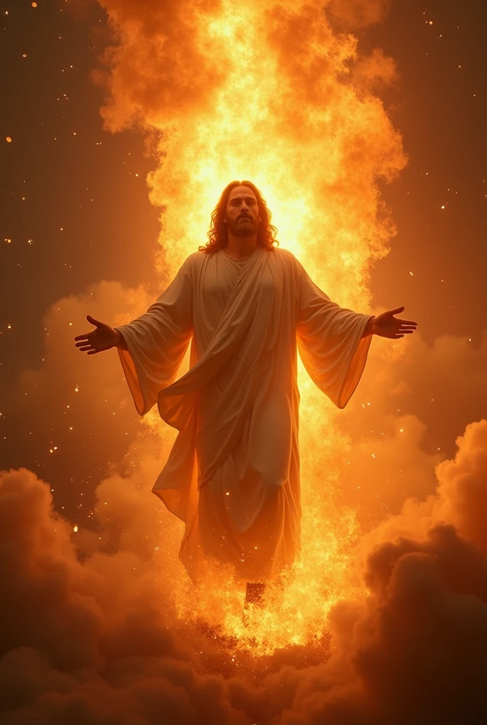 Make Jesus Christ descend from heaven with fire