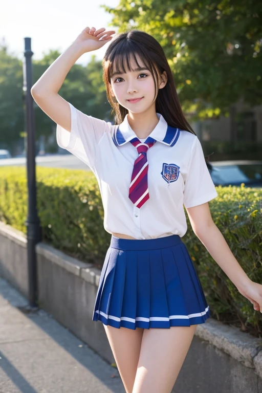 Cute Girls、high school girl、Cheerleader、mini skirt、See-through、Fluttering in the wind