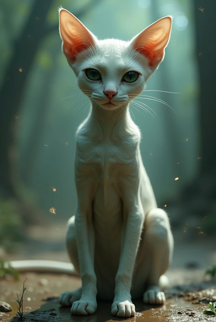 An alien inside a cat 
