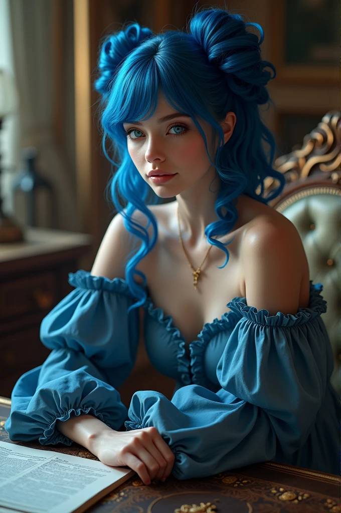 Make an art +18th of bulma from dragon ball