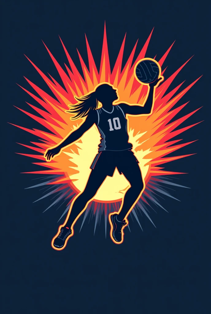 A logo to represent a volleyball club 