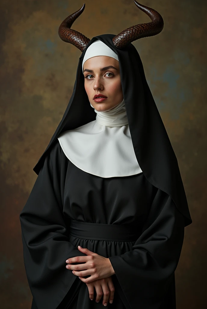 nun with horns and sensual