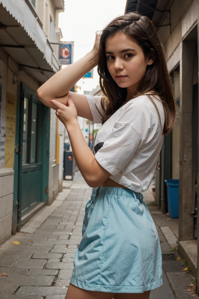 1 girl, random pose, random background