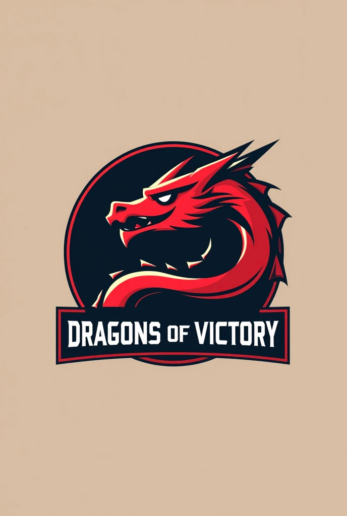 Fassa uma logo simples de squad com o nome dragons of victory