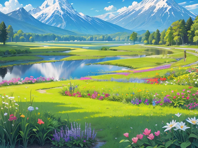 Nature、Magnificent View、Marshland、Flower Field、alpine plants、Boardwalk