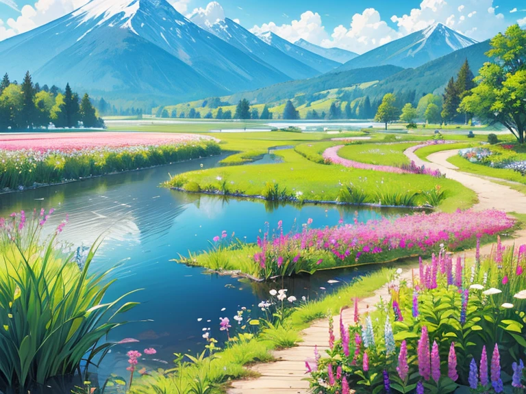 Nature、Magnificent View、Marshland、Flower Field、alpine plants、Boardwalk