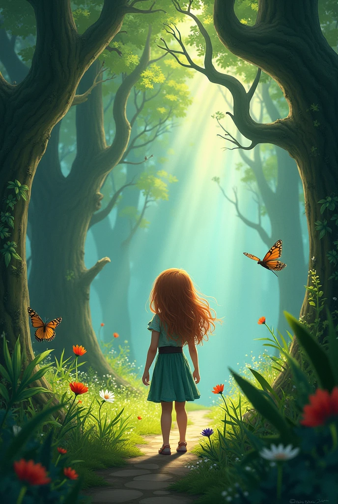 In the small, bustling village of Thistledown, nestled in the heart of the Whispering Woods, lived a curious young girl named Elara. With bright, inquisitive eyes and a heart full of wonder, Elara spent her days exploring the woods and her nights dreaming of far-off lands. Little did she know, her dreams were about to become reality.