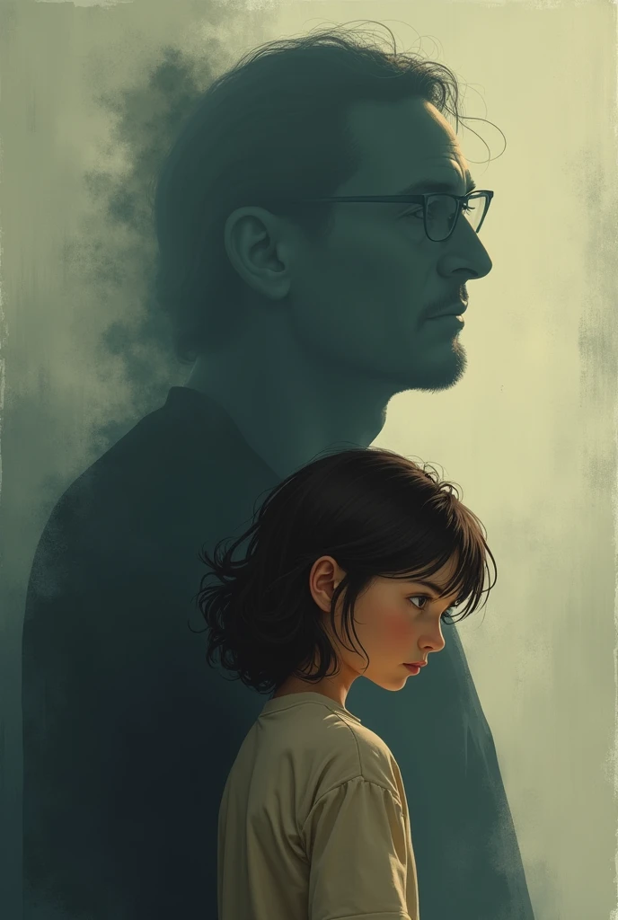 A teenager and her father's shadow