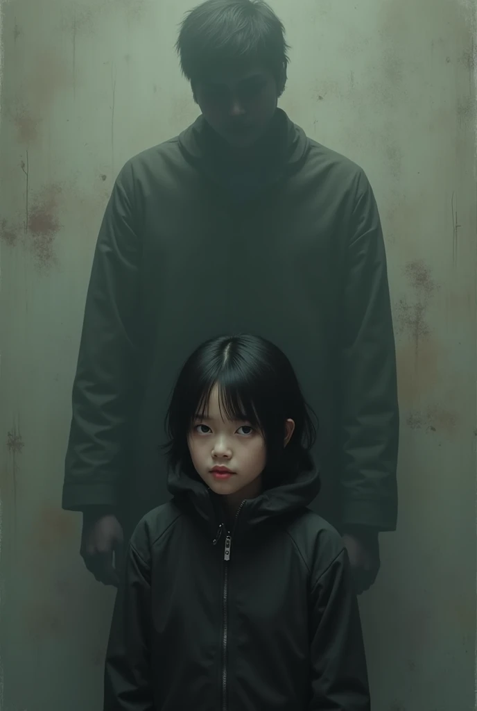 A teenager and the shadow of her faceless father - SeaArt AI