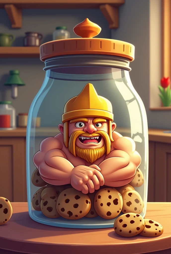 Cookie In a Cookie Jar Cartoon related with Clash of Clans