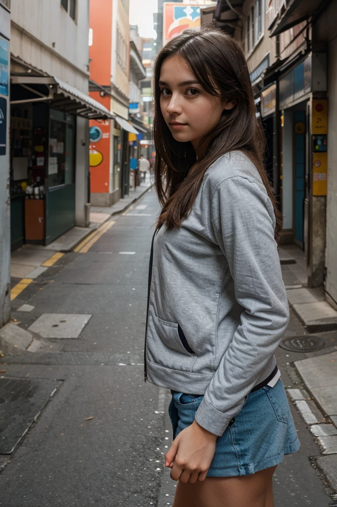1 girl, random pose, random background