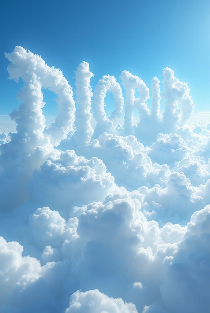 I imagine my name made of DIORIS clouds in the sky seen from the earth
