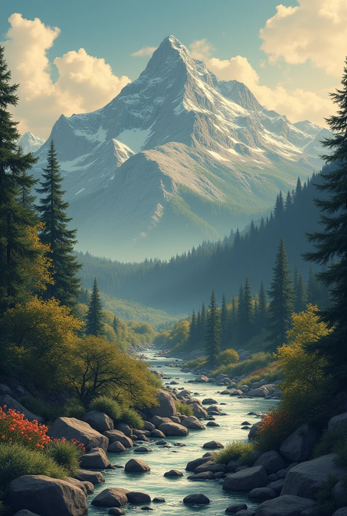 anime、brown、Deep in the mountains、Snake