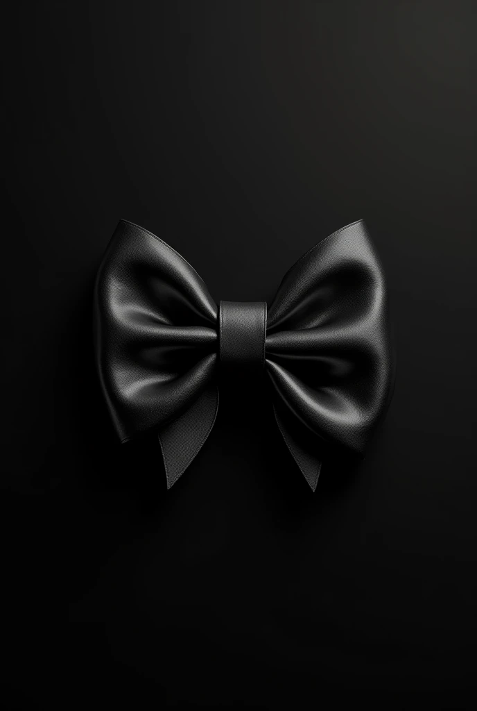 Logo for hair bow store with black background