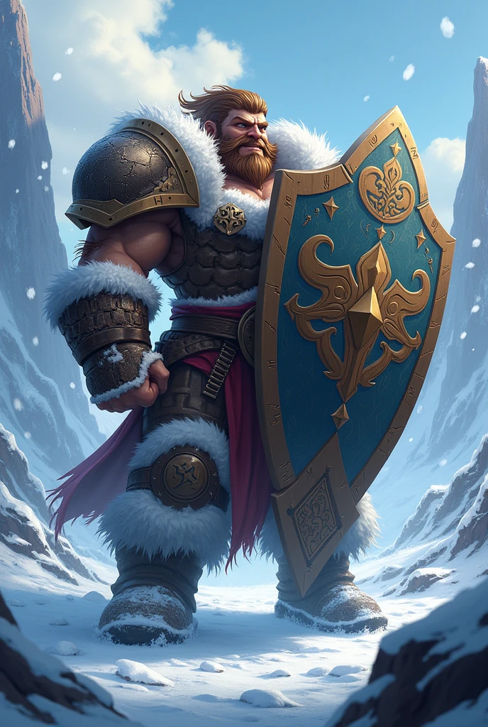 The character Braum from the game League of Legends