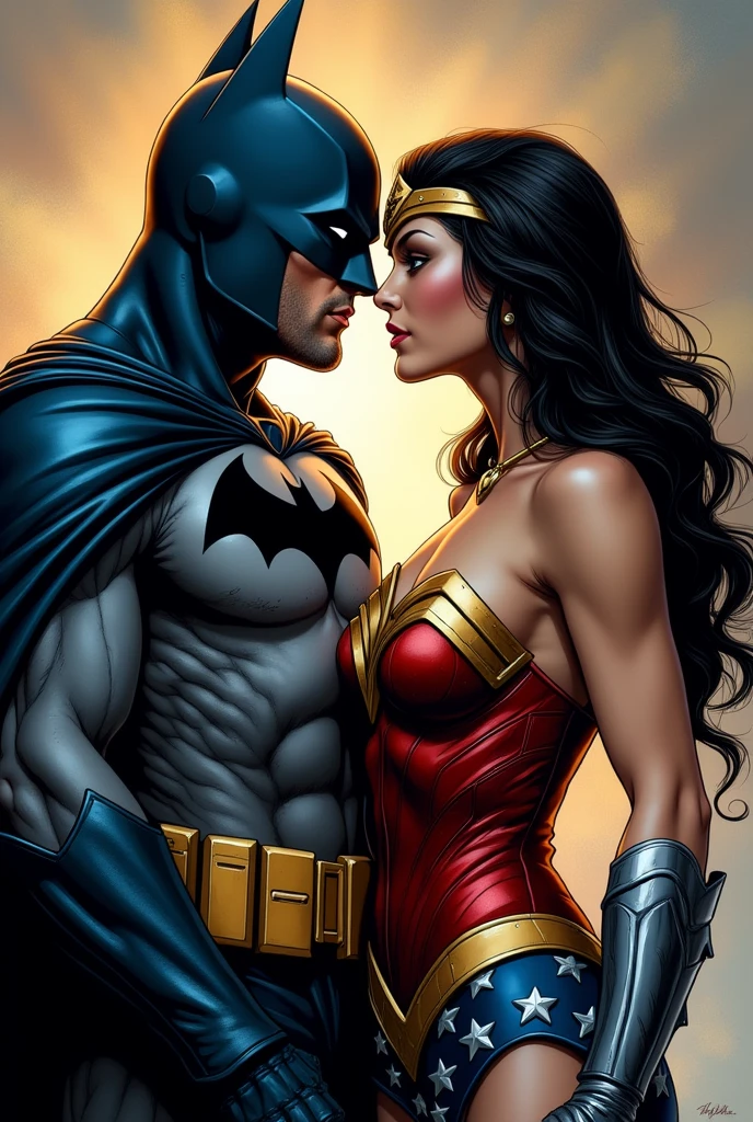 Image of Batman having sex with Wonder Woman