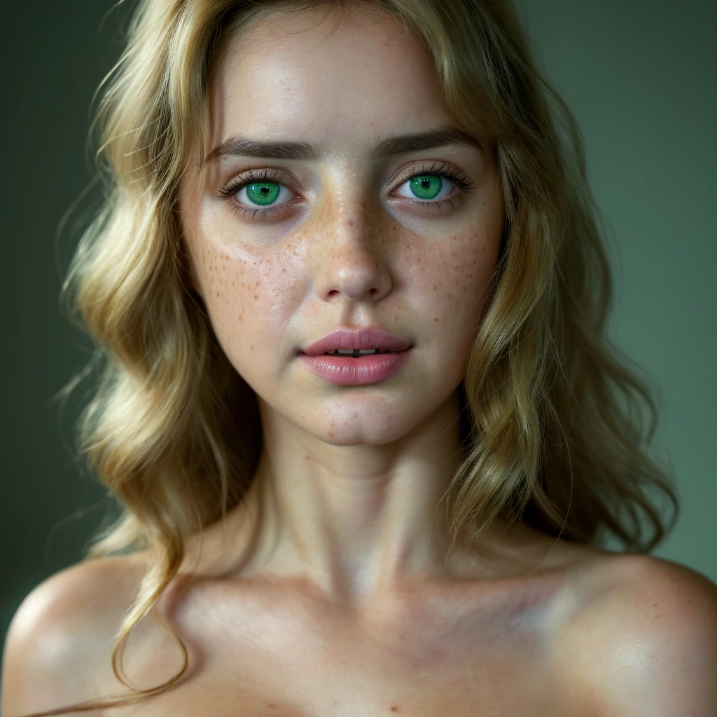 (best quality,highres,masterpiece:1.2),ultra-detailed,photorealistic:1.37,portrait,beautiful woman,curly hair,freckles,detailed eyes,detailed lips,dirty blonde hair,vibrant colors,soft lighting,studio setting,feminine,pensive expression,graceful pose,delicate features,subtle makeup,bokeh,shallow depth of field,subtle smile,rosy cheeks,airy feel,artistic composition, (((sfw))), (((Ana de Armas))), (((Green eyes))), Cinematic, Hyper-detailed, insane details, Beautifully color graded, Cinematic Lightning, Insanely detailed and intricate, Hyper maximalist, Volumetric, Full color, HDR, shallow depth of field, high budget Hollywood film, cinemascope, moody, epic, gorgeous