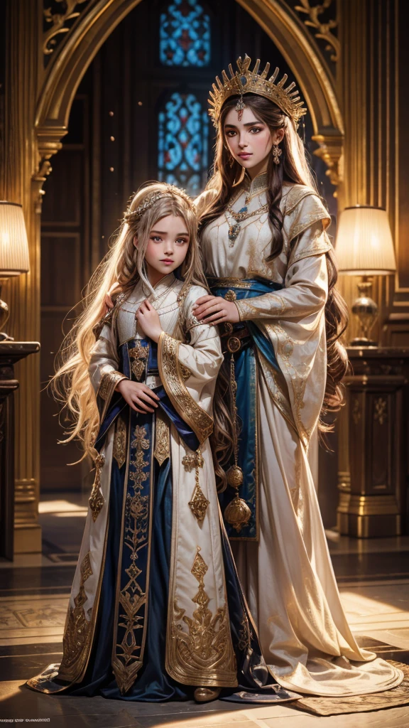 [full body shot] professional, (4k image:1.1), (Sharp Focus:1.3), Very detailed, woman from resurrection ertugrul, beautiful detailed face, sparkling eyes, long light hair, medieval turkish clothes, natural background (attractive woman:1.3), (blushing:1.1), perfect hands,  --Detailing, full body, a lot of femininity, Dazzling, muse, --Unreal движок 5. 
