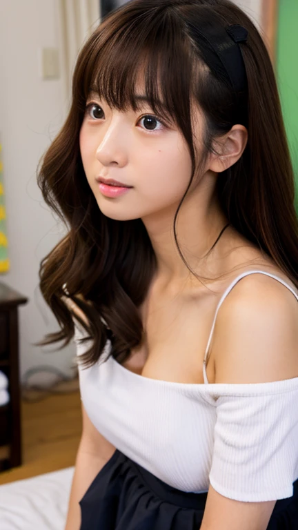 Japanese Beauty、bedroom、Ecstasy face、high school girl、My hair is messy、I'm exhausted、Sweaty、Sweat droplets、Small breasts、Small undeveloped breasts、Lie on your back、Spread your legs、Spread your legs、Functional、masterpiece、Highest quality、High resolution、Very Short Hair、Screaming、ponytail、Hold in mouth、School Uniform、Lifting up the sailor skirt、You can see inside her skirt