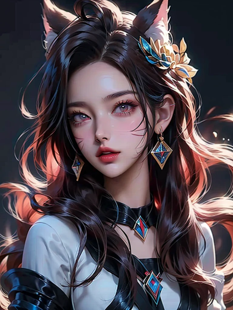 a beautiful young girl with large, expressive eyes, delicate facial features, and fluffy chestnut hair posing confidently while wearing a Spy x Family Yol Forger costume, the image captured as a high-quality, realistic SLR photograph with exceptional detail, vivid colors, and perfect balance, showcasing the girl's striking beauty and the intricate costume design, the lighting and composition drawing the viewer's attention to the subject's captivating gaze.
