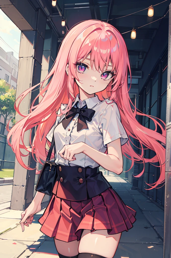 (hentai:1.1), (ideal:1.1), (perfection:1.1), (flawless:1.1), (best quality:1.2), (highest quality:1.2), dark alley, 1girl, solo, (loli:1.1), (cute little girl:1.1), cute face, cute outfit, skirt, thigh high socks, blouse, shirt, (thick thighs:0.9), small breasts, athletic body, highest quality eyes, highly detailed, 4k, best resolution, high quality shadows, beautiful quality light, best quality upscale, most beautiful upscale