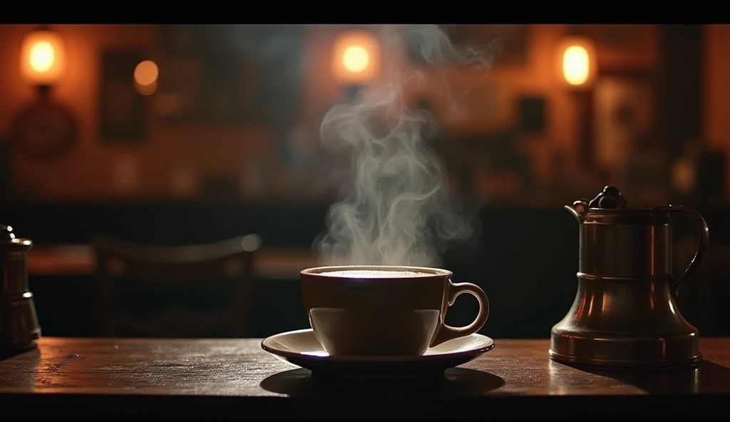 LOFI,night、record、Steaming coffee、ashtray、indirect lighting、JAZZ BAR