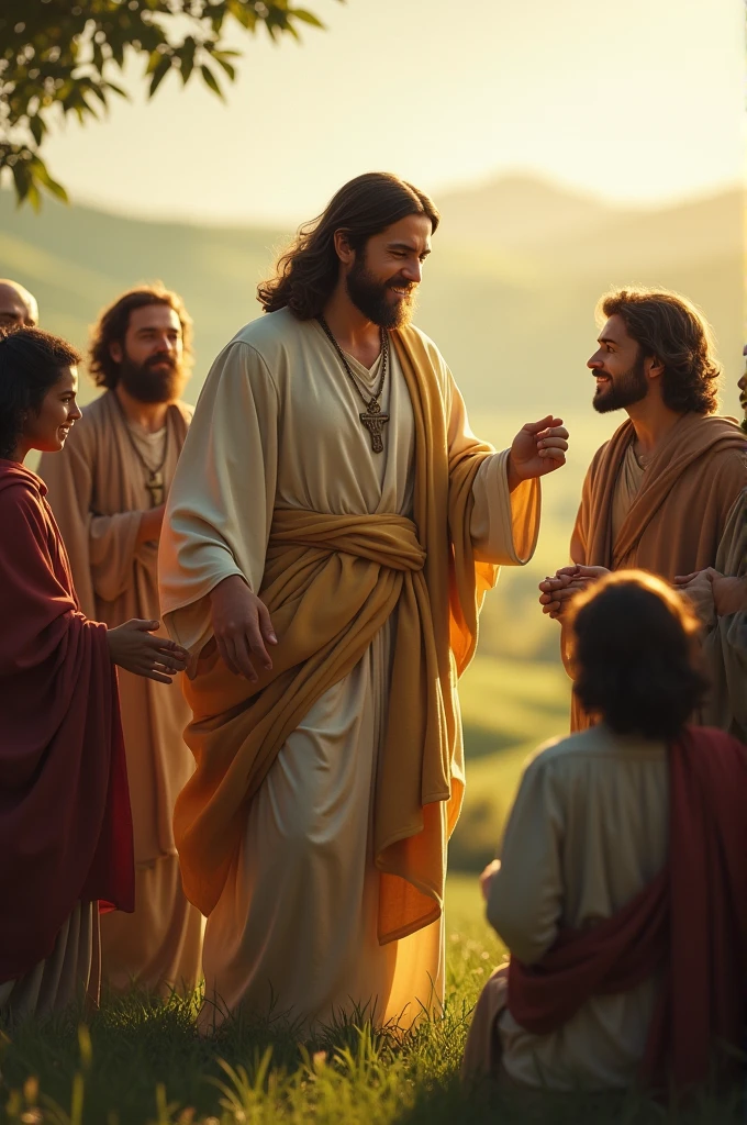 Jesus helping people