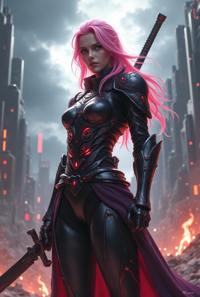 Final boss: A pink-haired samurai who resembles Lightning.
