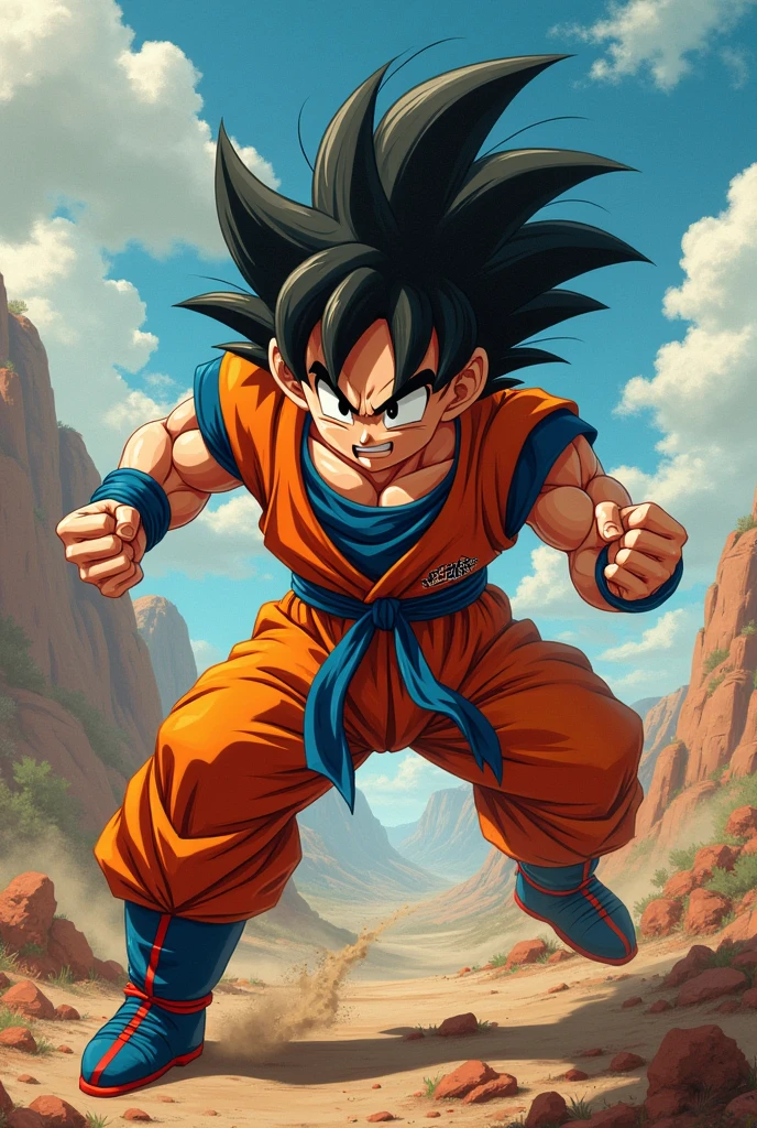 Goku fighting against Nicolas Maduro