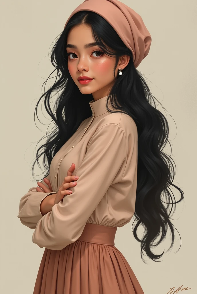 Nadira Salsabila Gender: Female Age:  Height/Heavy: 165 cm / 52 kg
Visual: pale yellow skin, long wavy black hair, black eyes with thick eyebrows, have a sweet smile. Often wears long skirts with pastel colored blouses and hijabs.
Nature: Nadira is a calm figure, wise, and loving. He cares a lot about other people, but sometimes sacrifices himself too much for the happiness of others.
strength: Quick Healing Make me each individual 
