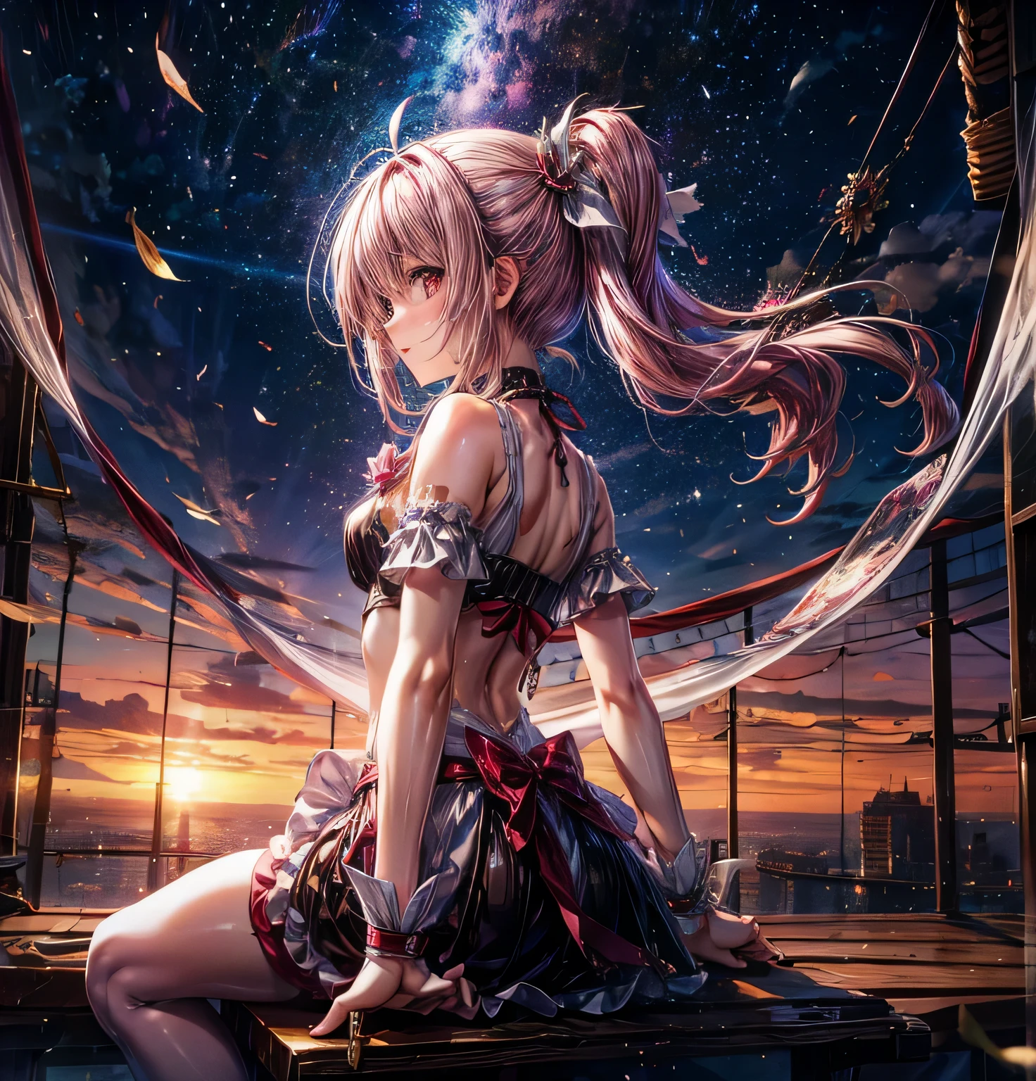 Madoka Magica Soul Gem Corruption beautiful girl Magical girl Sakura Kyoko Red Ponytail