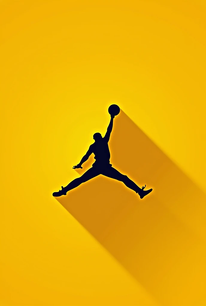 Create a yellow Jordan 23 logo