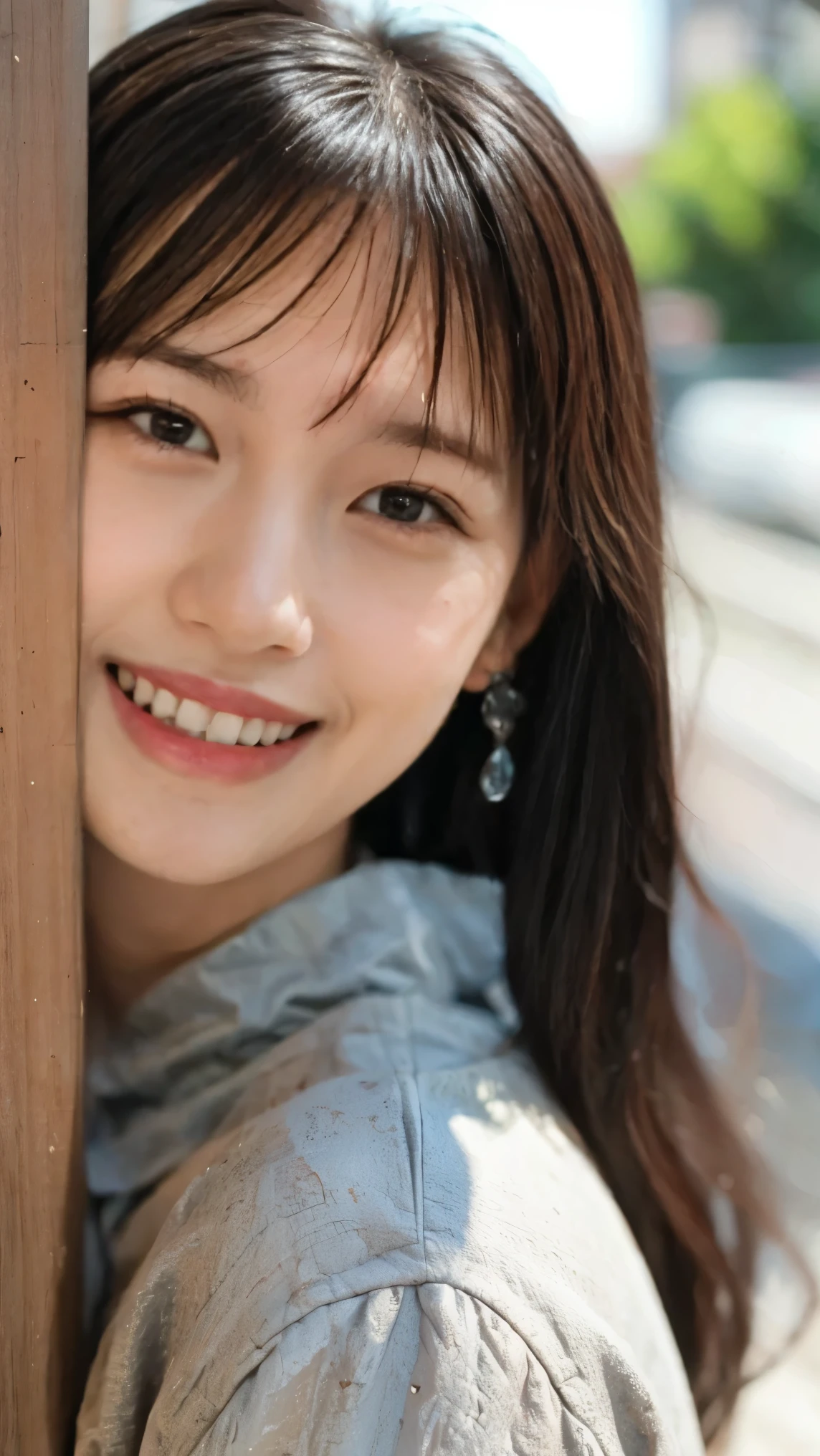 Blonde, Brown Hair, Everything modern:3.66, Cute Japanese Women Photos, smile, 20-year-old, Straight Hair:2.55, (photo Realistic:1.4), (hyper Realistic:1.4), (Realistic:1.3), (Smoother lighting:1.05), (Improving the quality of cinema lighting:0.9), 32K, 1 girl,20-year-oldの女の子, Realistic lighting, Backlight, The light shines on your face, Ray Tracing, (Bright light:1.2), (Improvement of quality:1.4), (Highest quality Realistic textured skin:1.4), fine grain, Detailed face,(smile:1.0), (Emphasis on face close-up:1.3), (Enhances the beauty of skin texture:1.1),((Extremely precise and accurate anatomy:1.0)), (Enhances the beauty of skin texture:1.1), Clean and glowing skin, mesh, thin:1.2, (Realistic:1.3), Realisticなライティング, (Smoother lighting:1.05), 32K, One Japanese woman, fine grain, Detailed face, (Film Grain:1.1),(Accentuates body lines:1.1), High resolution, Natural look, Kind eyes, Improves hair quality, Delicate light and shadow, Transparent muscles, Graceful pose, Beautiful Eyes, Sharp details, Soft light reflection, Beautiful contours, Delicate skin tone, Fine hair texture,Cute Japanese Women Photos,