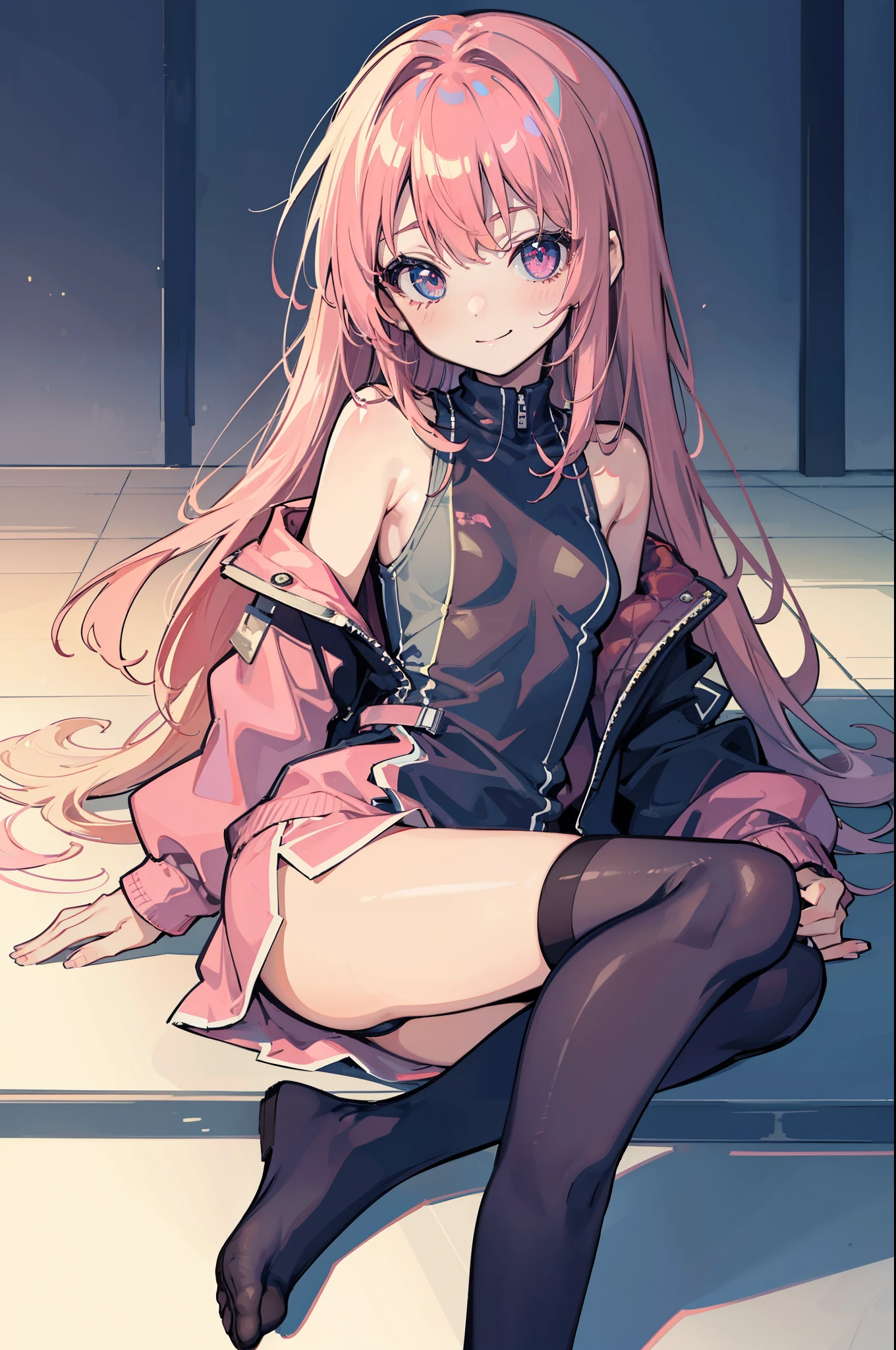 (ideal:1.1), (perfection:1.1), (flawless:1.1), (best quality:1.2), (highest quality:1.2), street, 1girl, solo, (kawaii:1.1), (:1.1), (lovely litt), cute smirk, lovely smirk, comfy clothes, long thigh high stockings, (thick thighs:0.9), small breasts, athletic body, highest quality eyes, highly detailed, 4k, best resolution, high quality shadows, beautiful quality light, best quality upscale, most beautiful upscale