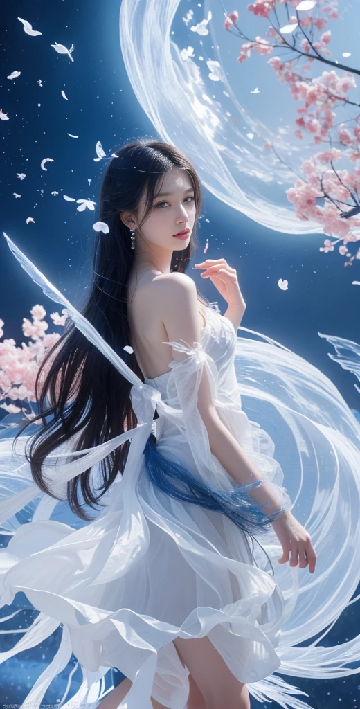 best quality, masterpiece,Ultra-high resolution,Clear face,(Reality:1.4),Fupert Lighting,(Upper body shooting), (Reality:1.50), Anime Wallpaper, Guvitz style artwork, Masking fantasy to magic , author:Yang J, Guvitz, Beautiful art illustration, Beautiful digital artwork, Beautiful digital illustrations, Li Song, Beautiful anime portrait, Bovo's art style, Lips painted with thick red lipstick,