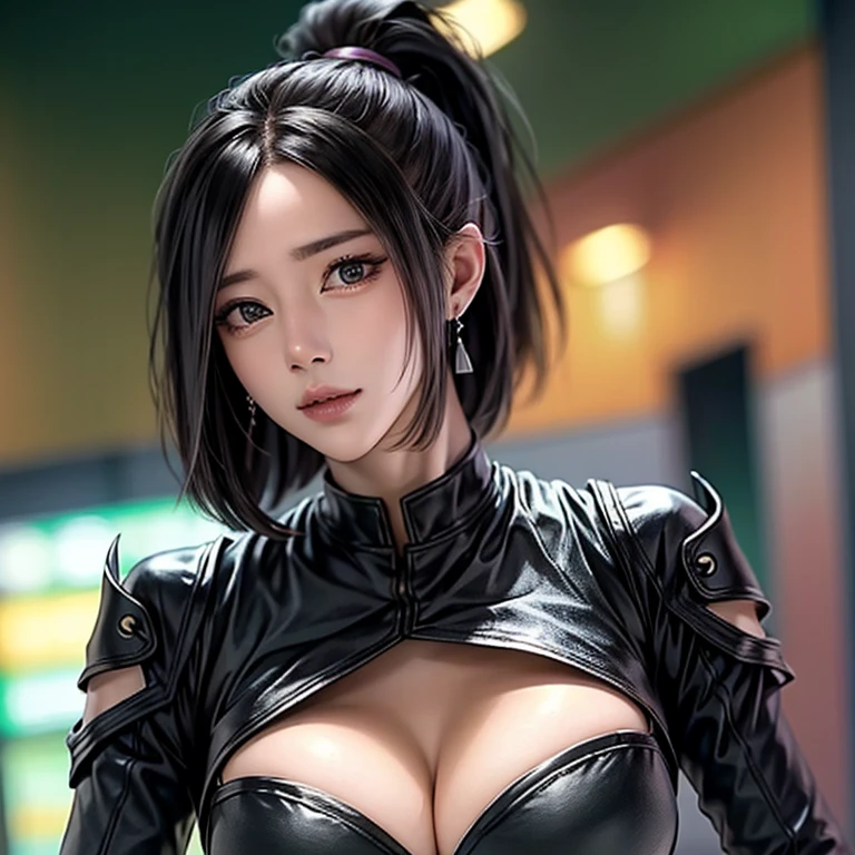 ((Highest quality)), ((masterpiece)), ,Simple Background,(Very intricate details), 1 person,woman,20-year-old,ponytail,((logic)),Bikini Armor,European,(((Big Breasts))),Fantasy,anime,Simple Background,Scapula,breastplate,Gauntlet,Waist Armor,Warrior