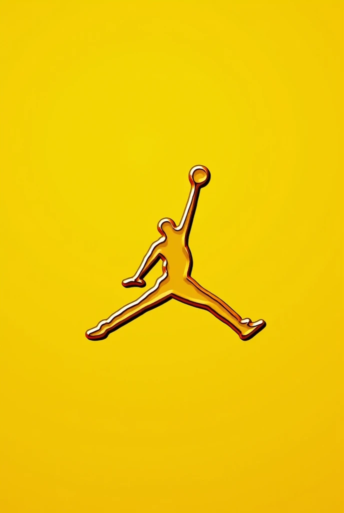 Create a yellow Jordan 23 logo